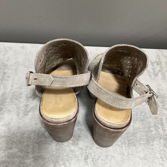 Rag & Bone Wyatt Taupe Perforated Open Toe Booties Size 39 US 9 - Picture 10 of 16